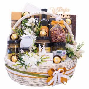Kosz prezentowy na Ślub "Ślubna Rapsodia" | Regalto